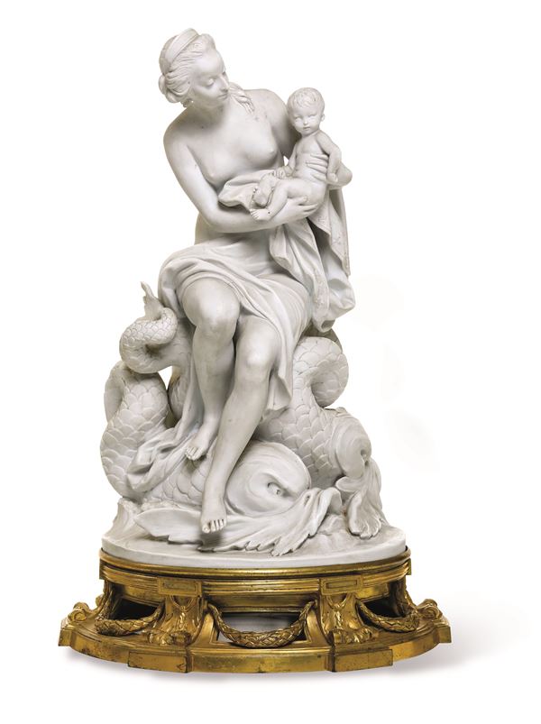 Scultura allegorica “Marie-Antoinette e la nascita del Delfino” Probabilmente Sèvres,  XX secolo