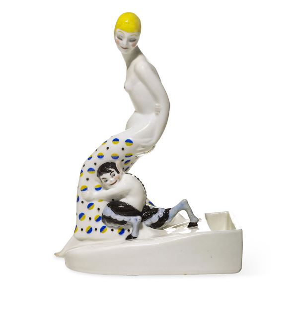 Lenci, Torino 1929 Nuda con fauno