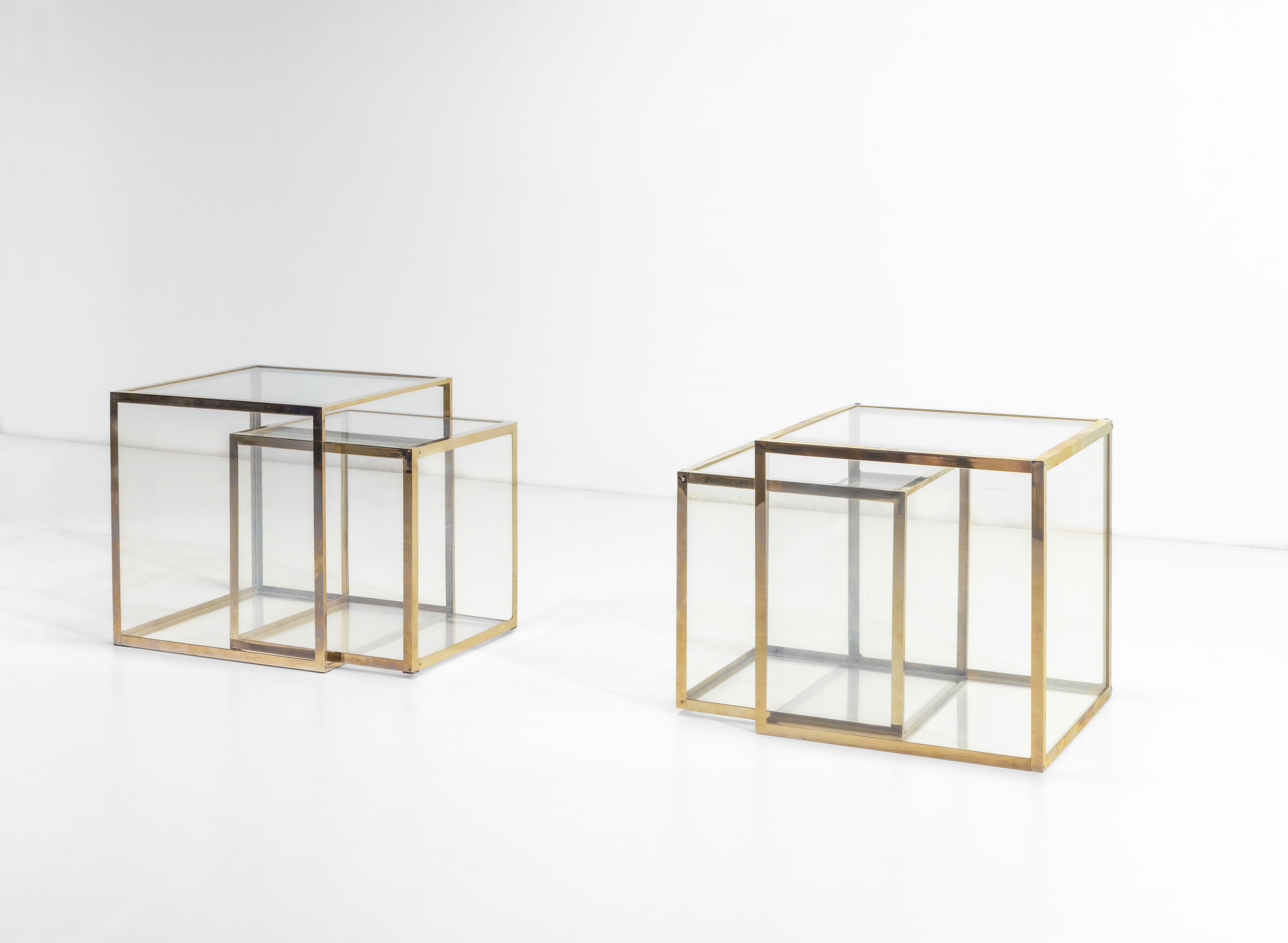 Gabriella Crespi - Set di Quattro Tavoli Bassi Componibili.
