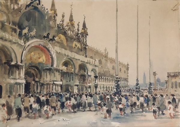 Giulio Falzoni - Veduta di Piazza San Marco