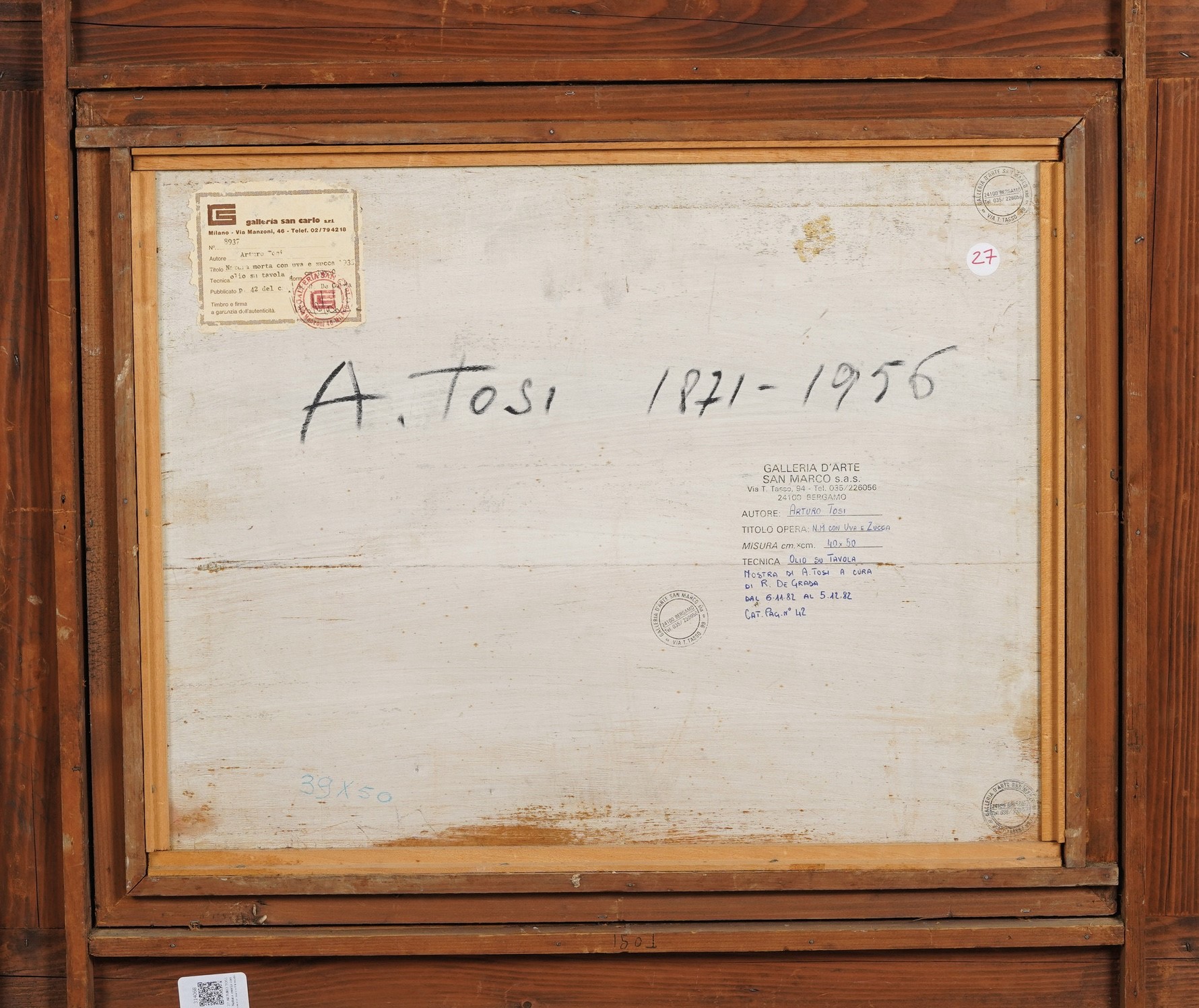 Natura morta con uva e zucca