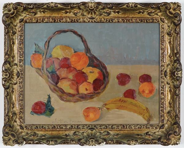 S. Tortonesi Natura morta con frutta