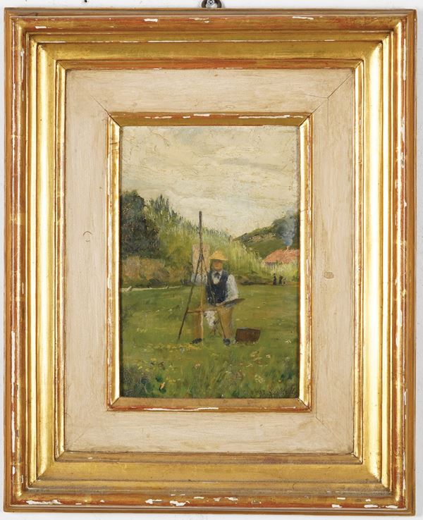 Pittore del XIX secolo Pittore all aperto