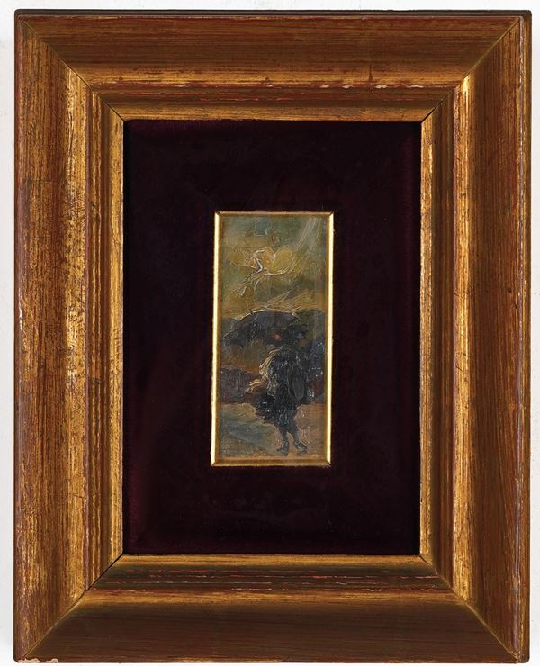 Figura di donna con ombrellino