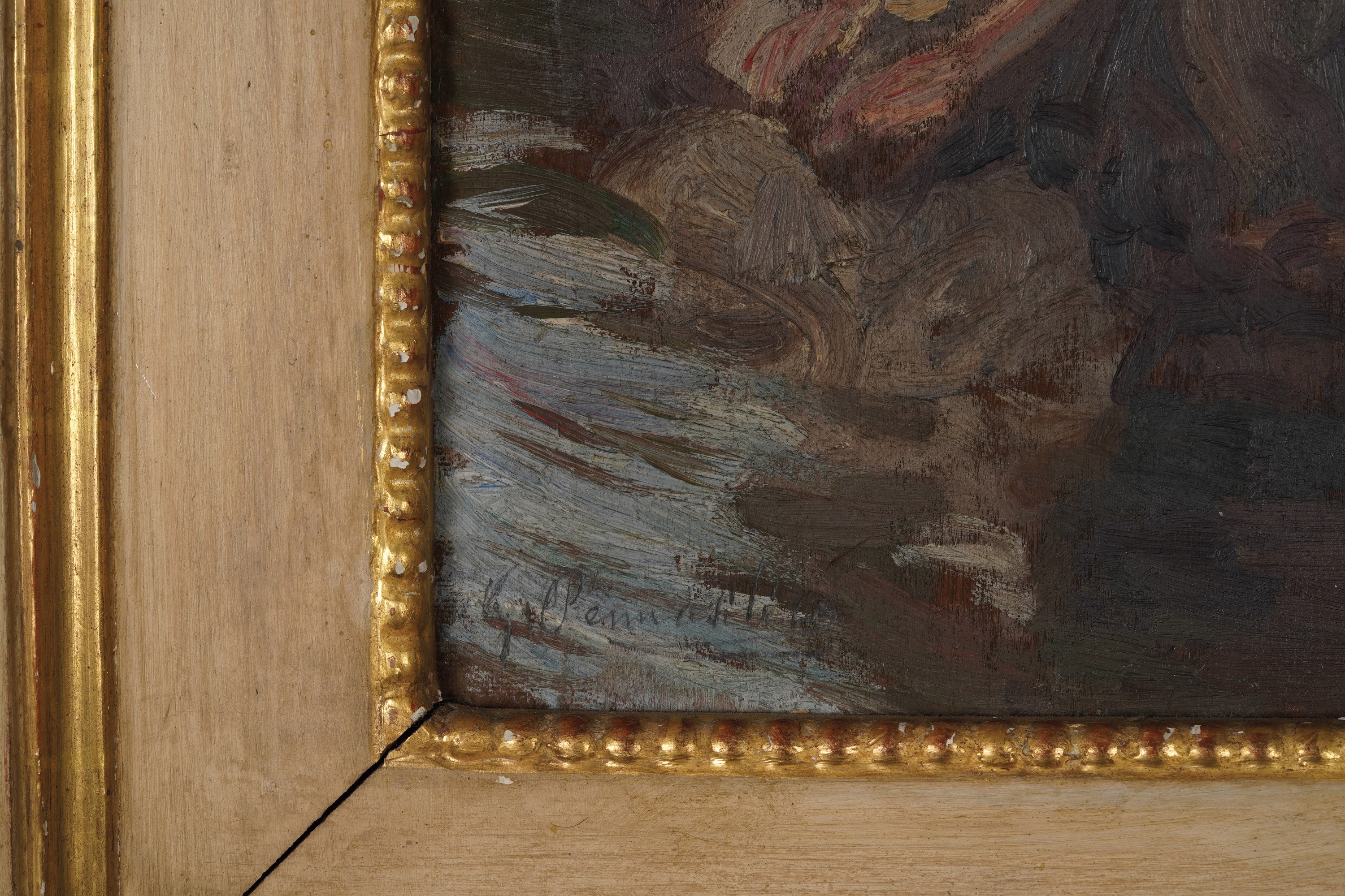 Giuseppe Pennasilico - Lavandaia - Olio su tavoletta