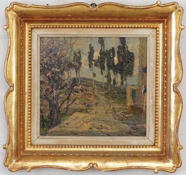 Sulla strada della Quercia annosa, Fiesole 1926