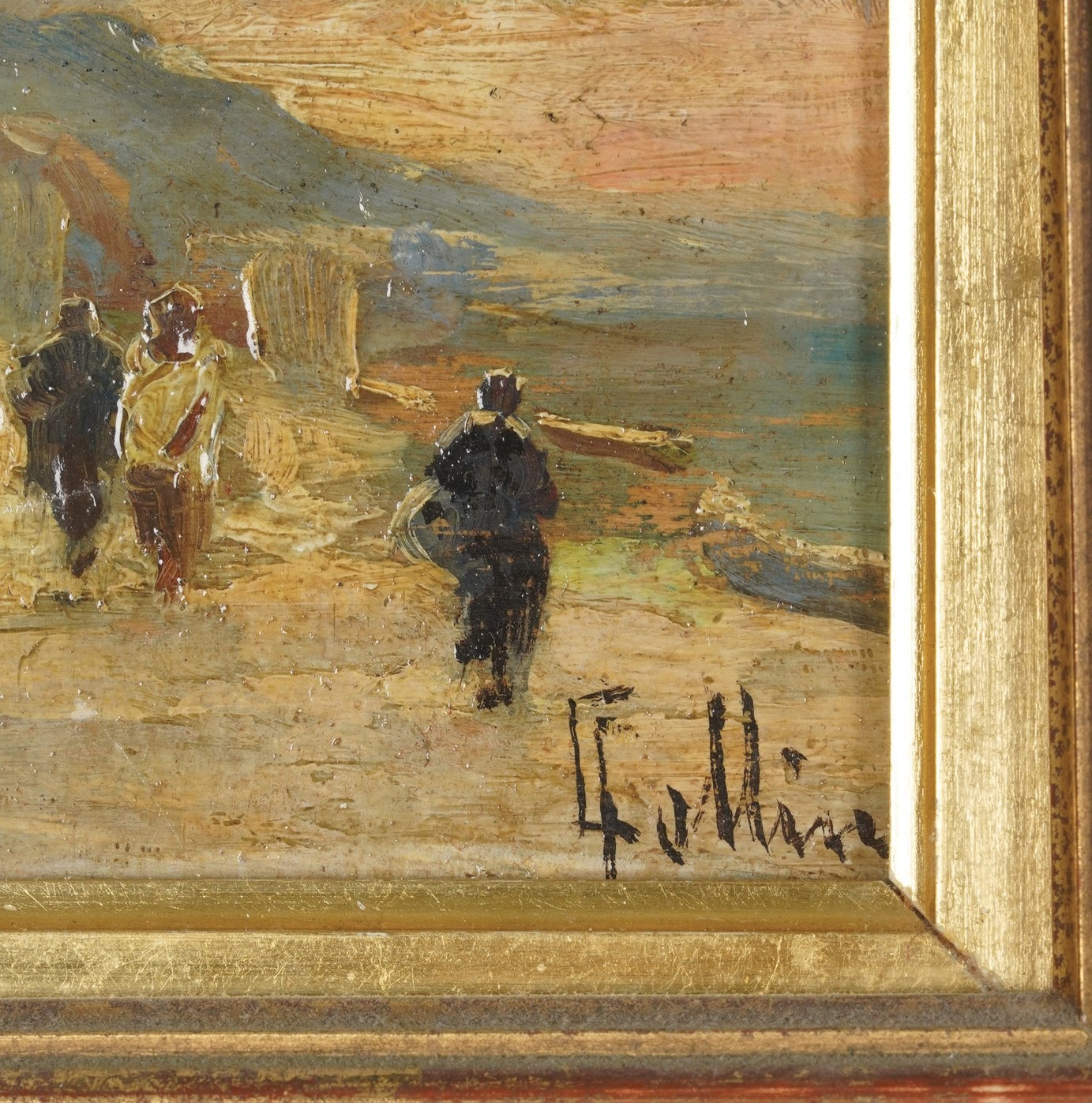 Carlo Follini - Paesaggio con Figure