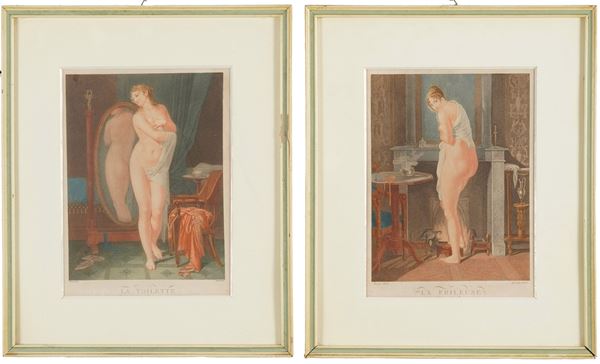 La toilette e La frileuse, XIX secolo