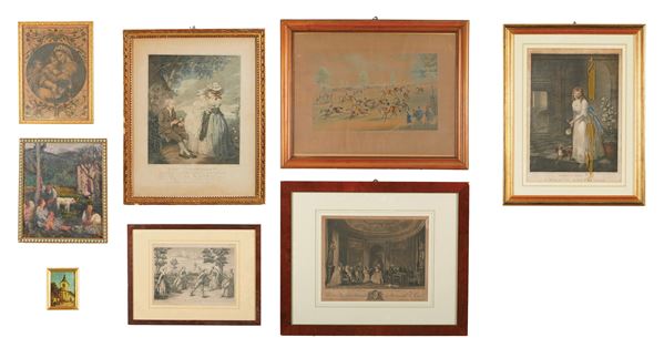 Otto stampe e riproduzioni del secolo XVIII al secolo XX