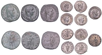 Impero Romano. Lotto di Otto Monete.