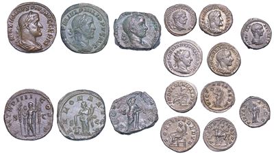 Impero Romano. Lotto di Otto Monete.