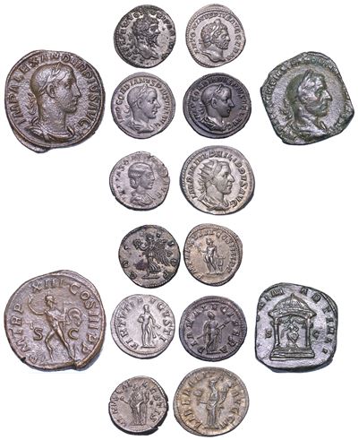 Impero Romano. Lotto di Otto Monete.