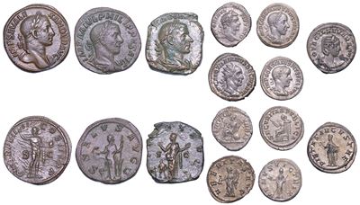 Impero Romano. Lotto di Otto Monete.