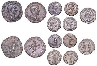 Impero Romano. Lotto di Sette Monete.