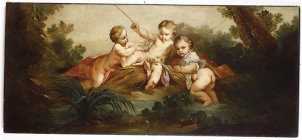 Scuola francese del XVIII secolo Gioco di fanciulli