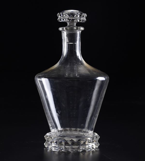 Bottiglia “Diamants”. Francia, Manifattura Saint Louis, 1935 circa. 
