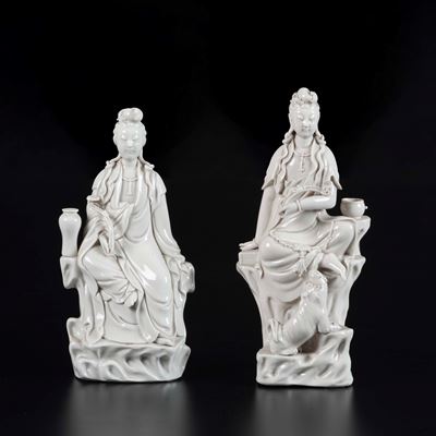 Due Guanyin, Blanc De Chine