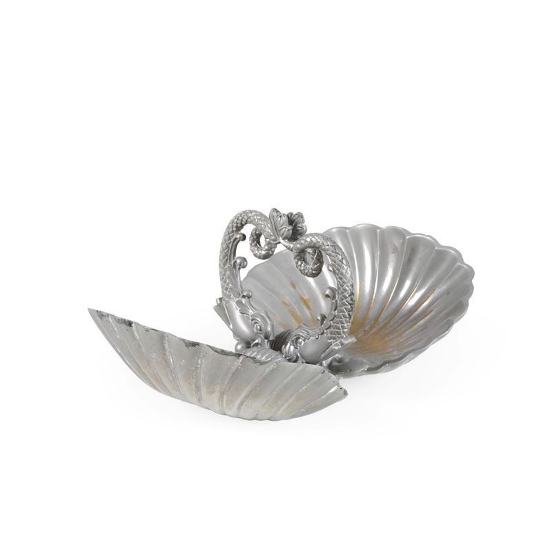 Svuotatasche in metallo argentato  - Auction Antiques - Cambi Casa d'Aste