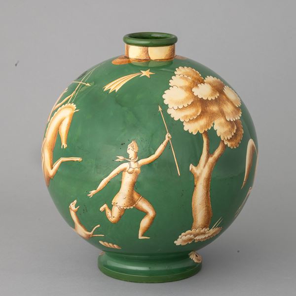 Gio Ponti - Richard Ginori, Pittoria di Doccia, Sesto Fiorentino 1928 ca Il trionfo delle amazzoni