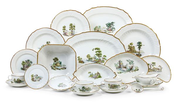 Servizio da tavola. Berlino, 1957-1973. Decorazione di M.Humbert e altri pittori indipendenti. 