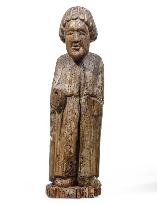 Scultore d'oltralpe, possibile arte medievale del XIII-XIV secolo Santo diacono