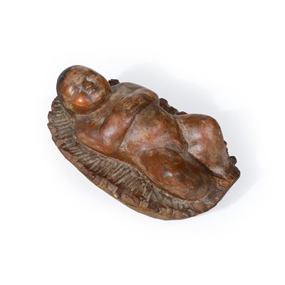 Gesù Bambino, legno intagliato, altezza 31 cm