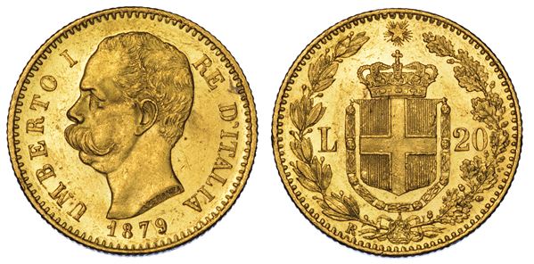 REGNO D'ITALIA. UMBERTO I DI SAVOIA, 1878-1900. 20 Lire 1879.