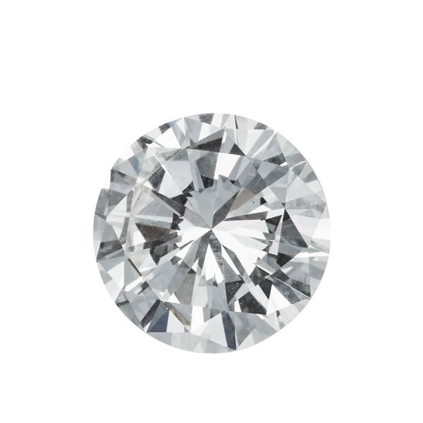 Brilliant-cut diamond weighing 3.31 carats, color I, clarity VS1, fluorescence medium. Gemmological Report R.A.G. Torino n. DV24097