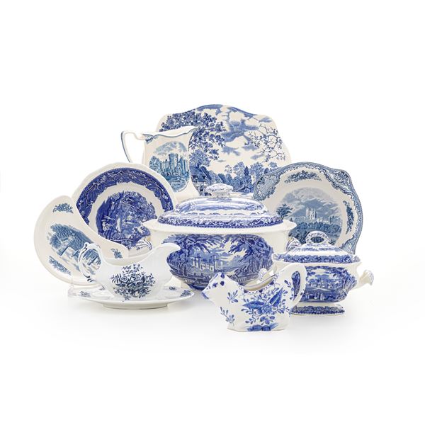 Lotto di ceramiche, per lo più inglesi.