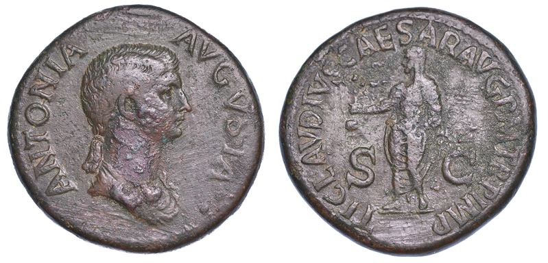 ANTONIA (madre di Claudio), 36 a.C. - 37 d.C. Sesterzio.  - Auction Numismatics - Cambi Casa d'Aste