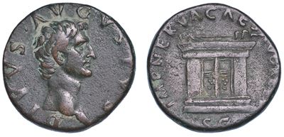 Ottaviano Augusto, 27 a.C. - 14 D.C. Asse, Anni 97-98. Roma. Restituzione Sotto Nerva.
