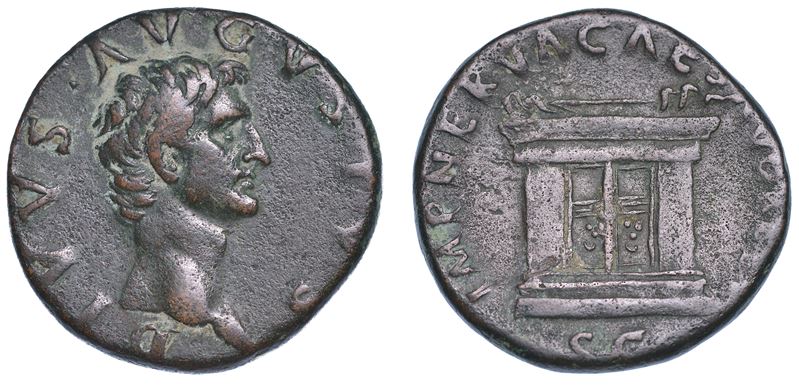OTTAVIANO AUGUSTO, 27 a.C. - 14 d.C. Asse, anni 97-98. Roma. Restituzione sotto Nerva.  - Asta Numismatica - Cambi Casa d'Aste