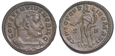 Costanzo i Cloro, 305-306. Follis, Anni 305-306. Treviri.
