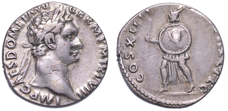 DOMIZIANO, 81-96. Denario. Proclamazione dei Giochi Secolari.  - Auction Numismatics - Cambi Casa d'Aste
