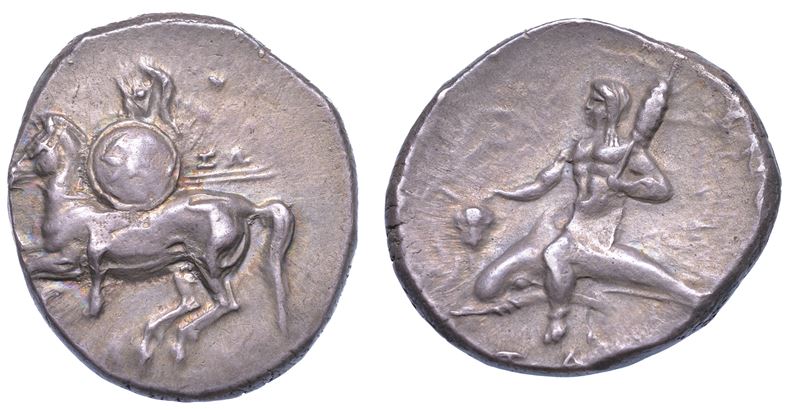 CALABRIA - TARANTO. Nomos, anni 280-272 a.C.  - Auction Numismatics - Cambi Casa d'Aste