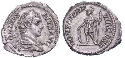 Caracalla, 198-217. Denario, Anno 206.