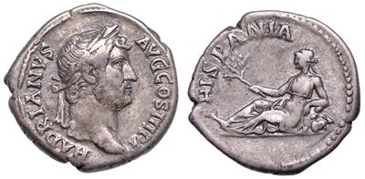 Adriano, 117-138. Denario, Anni 130-133.