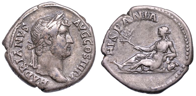 ADRIANO, 117-138. Denario, anni 130-133.  - Asta Numismatica - I - Cambi Casa d'Aste