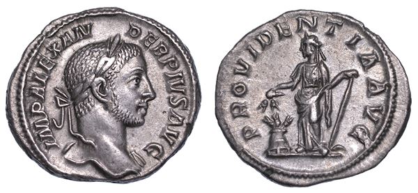 ALESSANDRO SEVERO. 222-235. Denario.