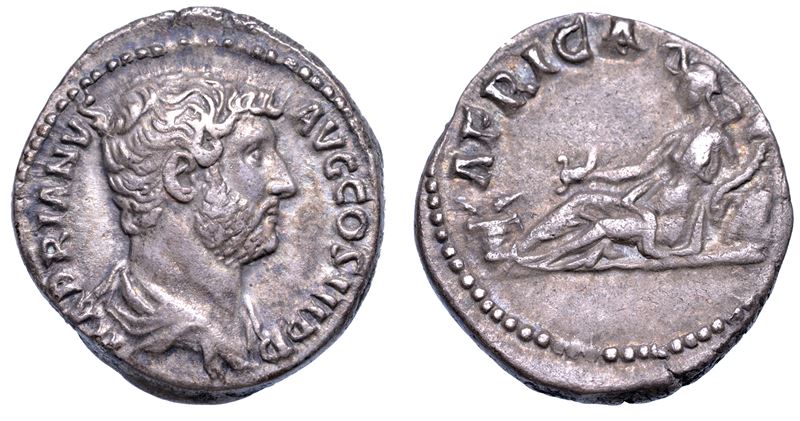 ADRIANO, 117-138. Denario, anni 134-138.  - Auction Numismatics - Cambi Casa d'Aste