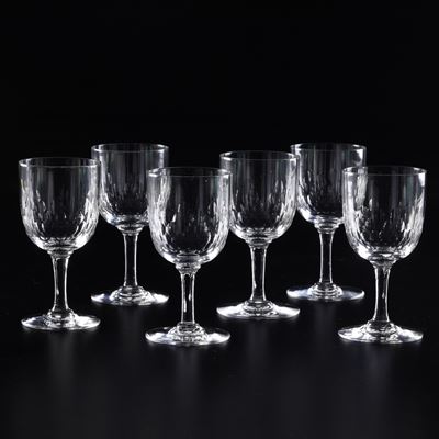 Sei Calici "richelieu". Francia, Manifattura Baccarat, Primi del XX Secolo.