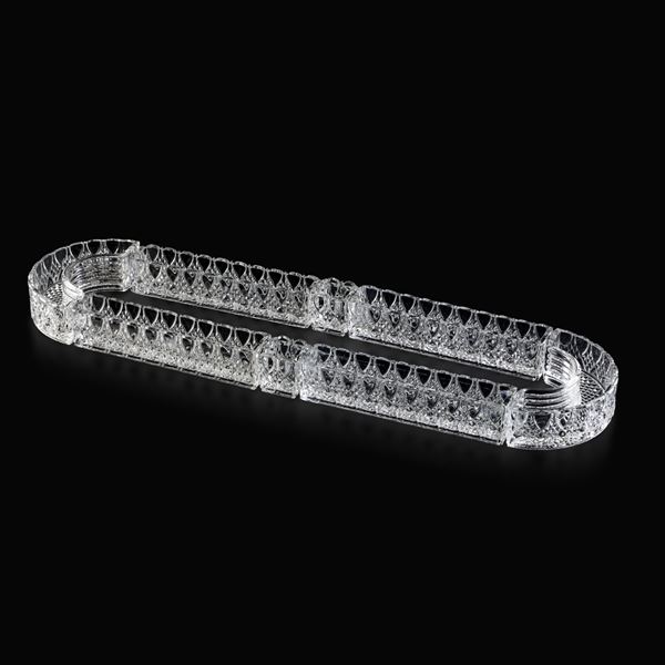 Centrotavola Belgio, manifattura Val Saint Lambert, primi del XX secolo 