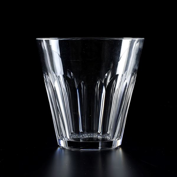 Vaso per ghiaccio. Belgio, Manifattura Val St. Lambert, XX secolo.