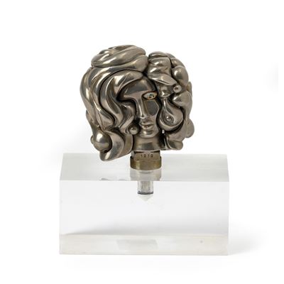 Portrait de Michele, scultura in metallo nichelato