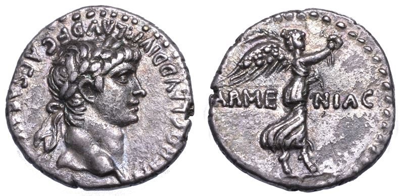 NERONE, 54-68. Emidracma, anni 59-60. Cesarea in Cappadocia.  - Auction Numismatics - Cambi Casa d'Aste