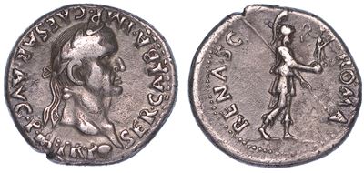 Galba, 68-69. Denario, Anno 68. Zecca Spagnola Incerta (tarraco?).