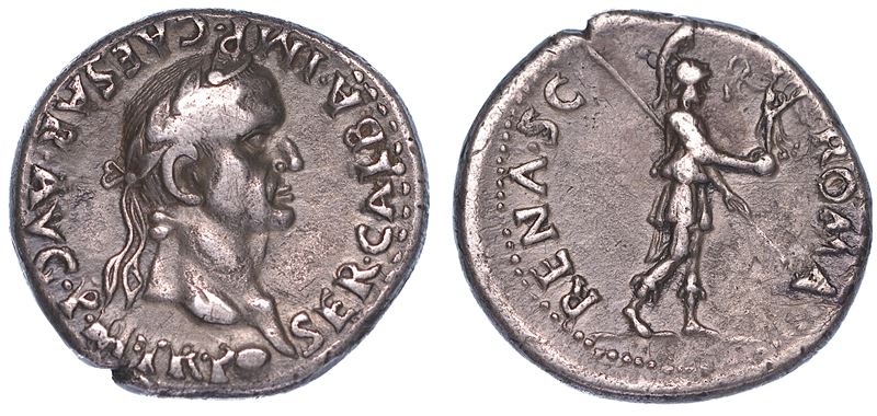 GALBA, 68-69. Denario, anno 68. Zecca spagnola incerta (Tarraco?).  - Asta Numismatica - Cambi Casa d'Aste