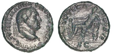 Vitellio, Aprile - Dicembre 69. Asse.