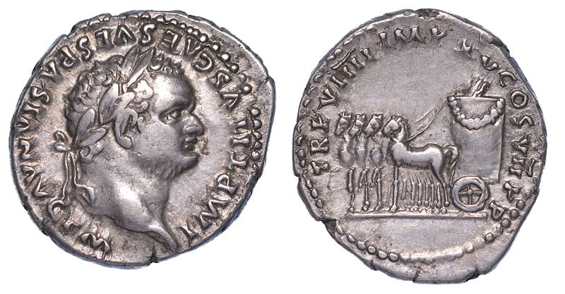 TITO, 79-81. Denario, anno 79.  - Auction Numismatics - Cambi Casa d'Aste