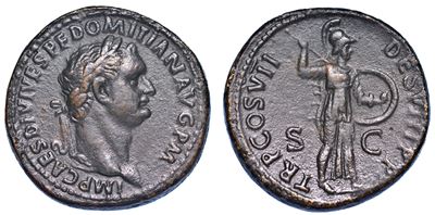 Domiziano, 81–96. Sesterzio, Anno 81.